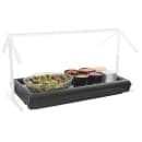 Carlisle 38 7/8" FiveStar™ Cold Food Bar - (3) Pan Capacity, Table Top, Black (767003) thumbnail 2