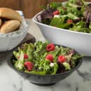 Carlisle 24 oz Round Melamine Salad Bowl, Black (800B03) thumbnail 5