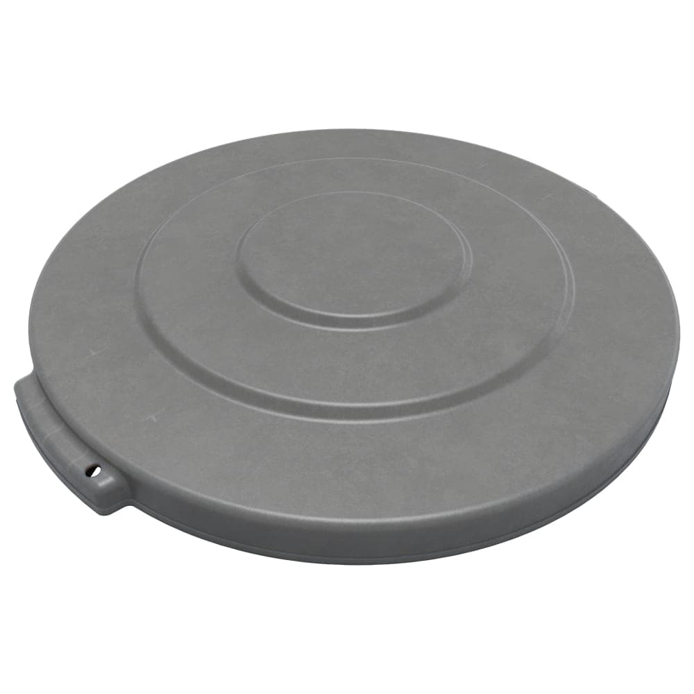Carlisle Round Flat Trash Can Lid - Plastic, Gray (84101123)