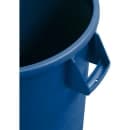 Carlisle 32 gallon Blue Recycling Waste Container - Plastic, Round, Built-in Handles (841032REC14) thumbnail 4