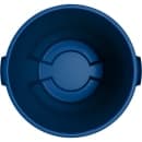 Carlisle 32 gallon Blue Recycling Waste Container - Plastic, Round, Built-in Handles (841032REC14) thumbnail 5