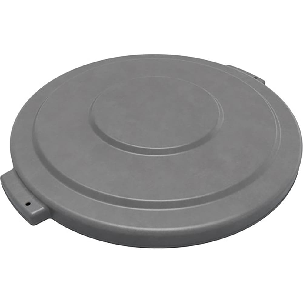 Carlisle Round Flat Top Lid for 32 gal Trash Can - Plastic, Gray (84103323)