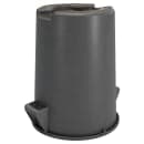 Carlisle 44 gallon Commercial Trash Can - Plastic, Round, Foot Rated (84104423) thumbnail 3
