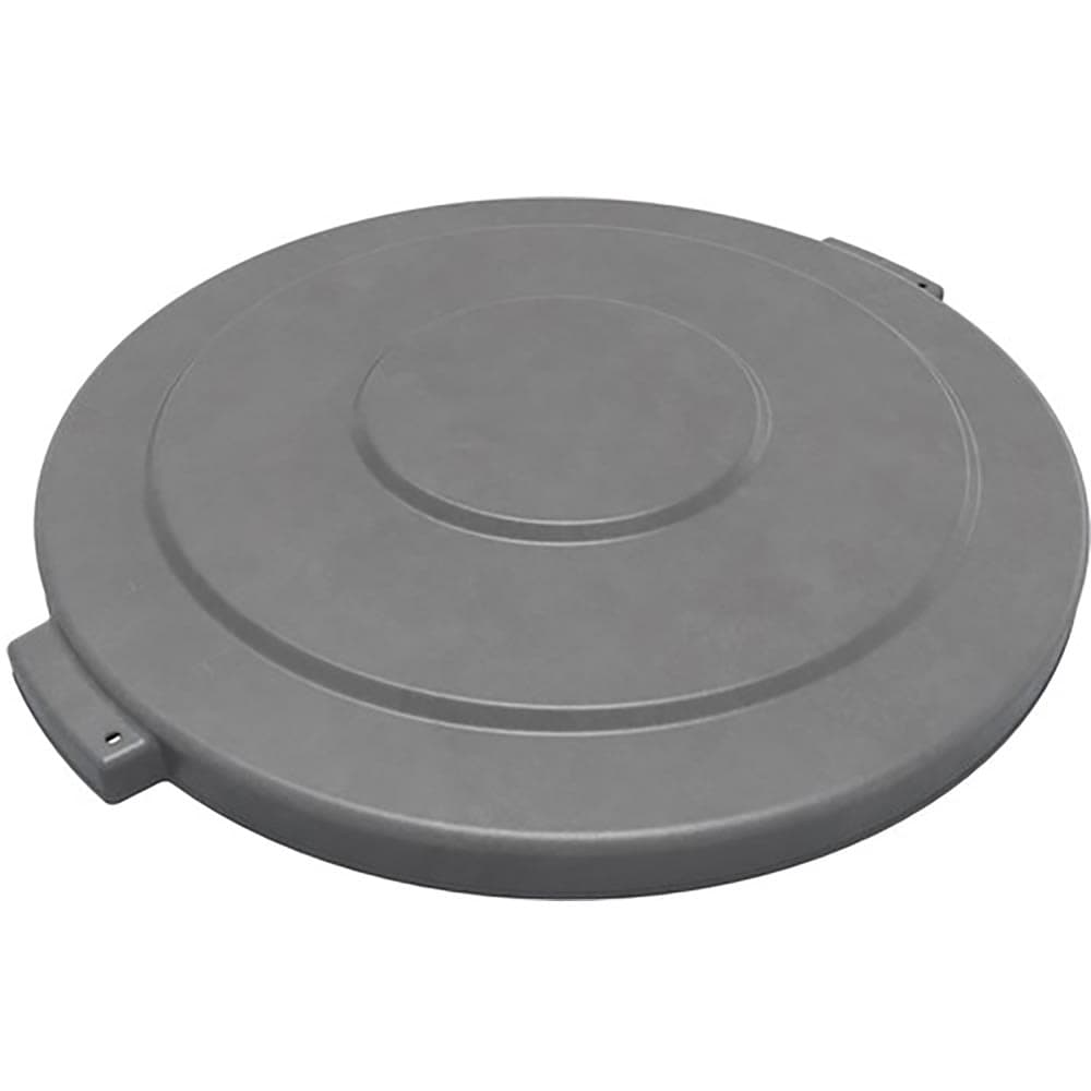 Carlisle Round Flat Top Lid for 55 gal Trash Can - Plastic, Gray (84105623)