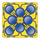 Carlisle 29" Mobile Small Dish Caddy w/ (4) Columns - Plastic, Black (ADS403) thumbnail 2