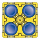 Carlisle 29" Mobile Small Dish Caddy w/ (4) Columns - Plastic, Black (ADS403) thumbnail 3