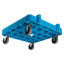 Carlisle Glass Rack Dolly w/350 lb. Capacity - Blue Plastic (C223614) thumbnail 4