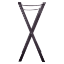 Carlisle Folding Tray Stand - 20" x 18" x 30", (2) Black Straps, Walnut (C3620W11) thumbnail 3