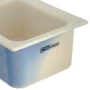 Carlisle Half Size Coldmaster Coolcheck Food Pan, 6" Deep, 6 qt Capacity, White/Blue (CM1101C1402) thumbnail 2
