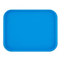 Carlisle Plastic Cafeteria Tray - 13 4/5"L x 10 3/4"W, Blue (CT101414) thumbnail 7