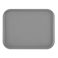 Carlisle Plastic Cafeteria Tray - 13 4/5"L x 10 3/4"W, Gray (CT101423) thumbnail 7