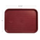 Carlisle Plastic Cafeteria Tray - 16 3/10" L x 12"W, Burgundy (CT121661) thumbnail 2