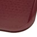 Carlisle Plastic Cafeteria Tray - 16 3/10" L x 12"W, Burgundy (CT121661) thumbnail 4