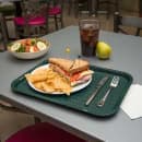 Carlisle Plastic Cafeteria Tray - 16 3/10" L x 12"W, Forest Green (CT121608) thumbnail 5