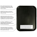 Carlisle Plastic Cafeteria Tray - 17 7/8"L x 14"W, Black (CT1418030) thumbnail 3