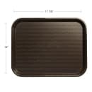 Carlisle Plastic Cafeteria Tray - 17 4/5"L x 14"W, Chocolate (CT141869) thumbnail 2
