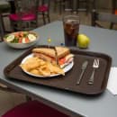 Carlisle Plastic Cafeteria Tray - 17 4/5"L x 14"W, Chocolate (CT141869) thumbnail 5