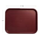 Carlisle Plastic Cafeteria Tray - 17 4/5"L x 14"W, Burgundy (CT141861) thumbnail 2