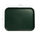 Carlisle Plastic Cafeteria Tray - 17 4/5"L x 14"W, Forest Green (CT141808) thumbnail 2