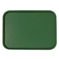 Carlisle Plastic Cafeteria Tray - 17 4/5"L x 14"W, Forest Green (CT141808) thumbnail 6