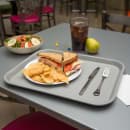 Carlisle Plastic Cafeteria Tray - 17 4/5"L x 14"W, Gray (CT141823) thumbnail 5