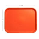 Carlisle Plastic Cafeteria Tray - 17 4/5"L x 14"W, Orange (CT141824) thumbnail 2
