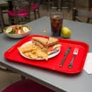 Carlisle Plastic Cafeteria Tray - 17 4/5"L x 14"W, Red (CT141805) thumbnail 5