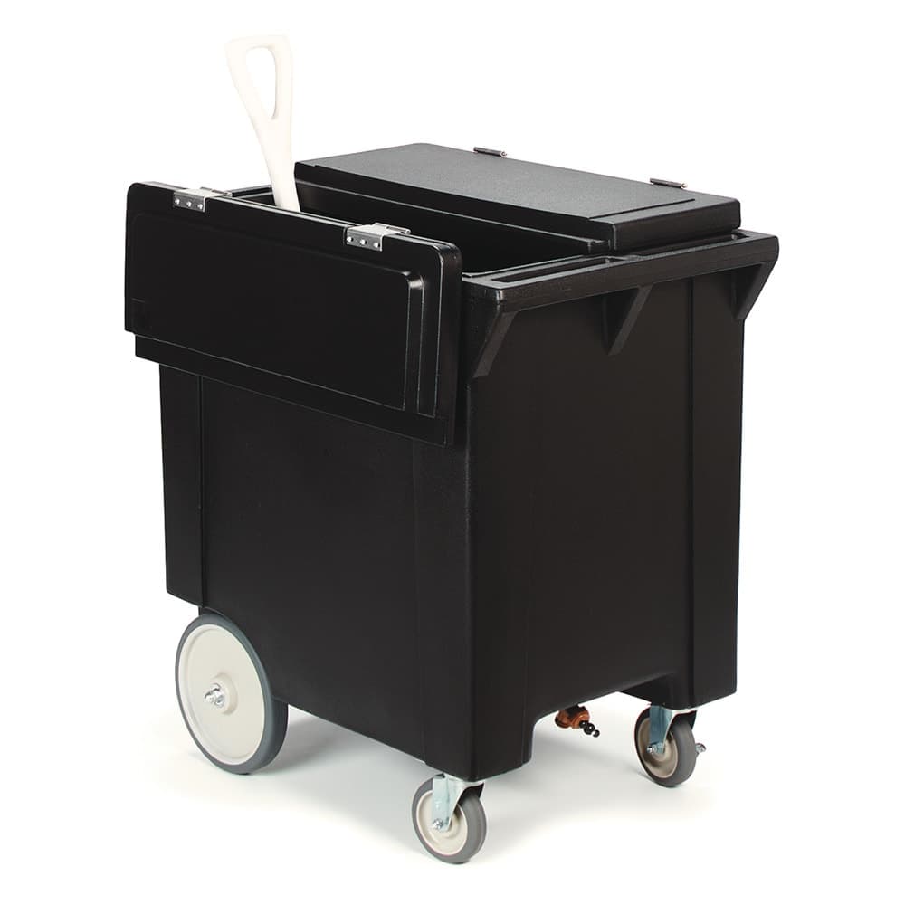 Carlisle 200 lb Cateraide™ Insulated Mobile Ice Caddy - Plastic, Black (IC222003)