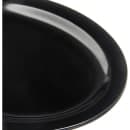 Carlisle 12" x 9" Oval Kingline Platter - Melamine, Black (KL12703) thumbnail 5