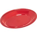 Carlisle 12" x 9" Oval Kingline Platter - Melamine, Red (KL12705) thumbnail 3