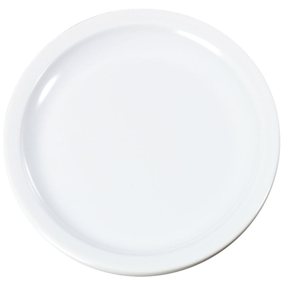 Carlisle 7 1/4" Round Melamine Sandwich Plate, White (KL20102)