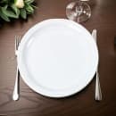 Carlisle 7 1/4" Round Melamine Sandwich Plate, White (KL20102) thumbnail 2