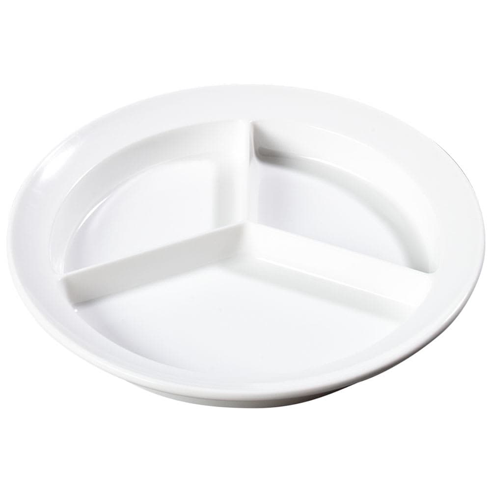 Carlisle 8 3/4" Round Melamine Salad Plate, White (KL20302)