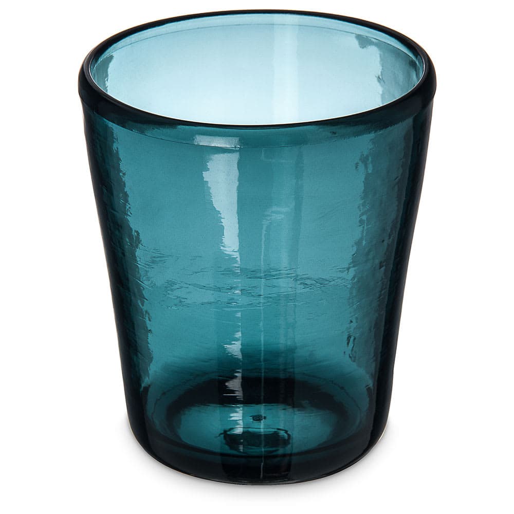 Carlisle 14 oz Double Old Fashioned Glass - Tritan Plastic, Teal (MIN544015)