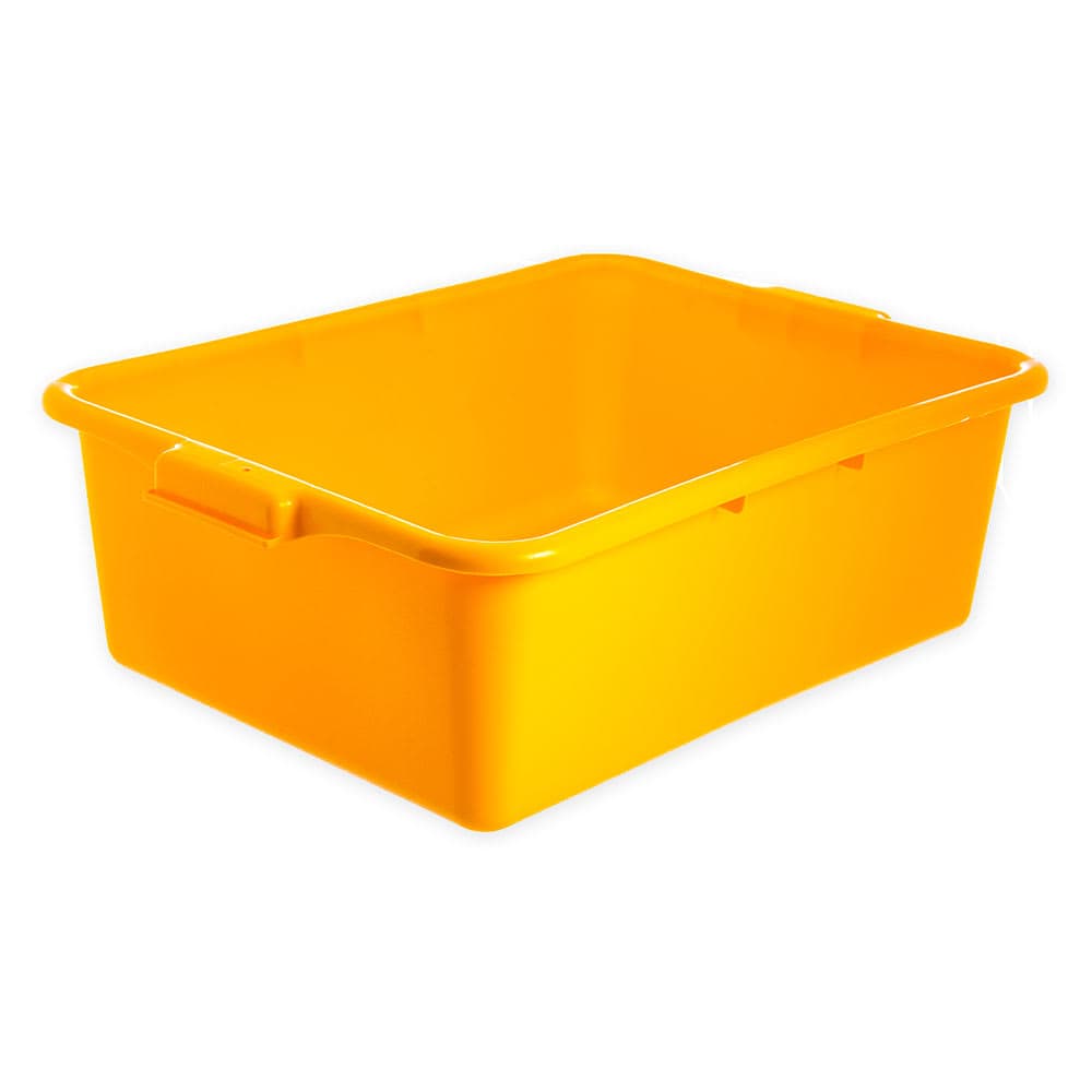 Carlisle Comfort Curve™ Bus Box - 20" x 15" x 7", Yellow (N4401104)
