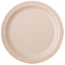 Carlisle 10" Round Plastic Dinner Plate, Tan (PCD21025) thumbnail 2