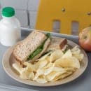 Carlisle 10" Round Plastic Dinner Plate, Tan (PCD21025) thumbnail 5