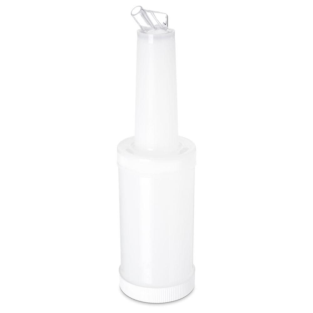 Carlisle 32 oz Store 'N Pour Quart Complete - Polyethylene, White (PS601N02)