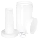 Carlisle 32 oz Store 'N Pour Quart Complete - Polyethylene, White (PS601N02) thumbnail 2
