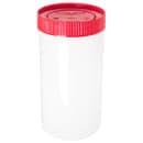 Carlisle 32 oz Store 'N Pour Quart Complete - Polyethylene, Red (PS601N05) thumbnail 3