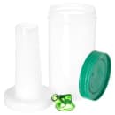 Carlisle 32 oz Store 'N Pour Quart Complete - Polyethylene, Green (PS601N09) thumbnail 2