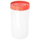 Carlisle 32 oz Store 'N Pour Quart Complete - Polyethylene, Orange (PS601N24) thumbnail 3