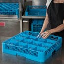 Carlisle OptiClean™ Glass Rack w/ (16) Compartments - Blue (RC1614) thumbnail 5