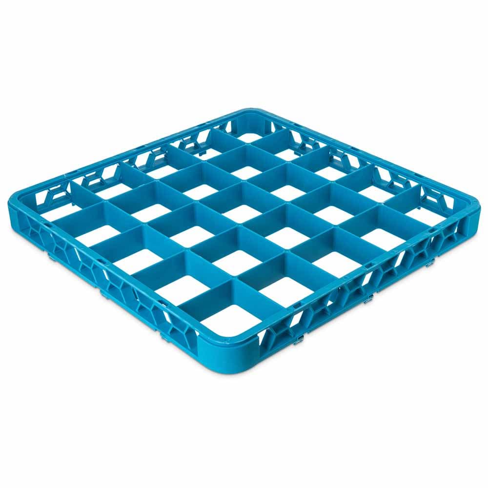 Carlisle Full Size Glass Rack Extender w/ (25) Compartments, Blue (RE2514)