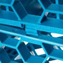 Carlisle Full Size Glass Rack Extender w/ (49) Compartments, Blue (RE4914) thumbnail 4