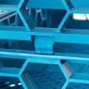 Carlisle Full Size Glass Rack Extender w/ (9) Compartments, Blue (RE914) thumbnail 4