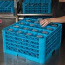Carlisle OptiClean™ Glass Rack w/ (16) Compartments - (4) Extenders, Blue (RG16-414) thumbnail 6