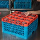 Carlisle OptiClean™ Glass Rack w/ (16) Compartments - (4) Extenders, Blue (RG16-4C412) thumbnail 5