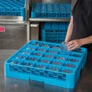 Carlisle OptiClean™ Glass Rack w/ (25) Compartments - Blue (RG2514) thumbnail 6