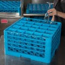 Carlisle OptiClean™ Glass Rack w/ (25) Compartments - (4) Extenders, Blue (RG25-414) thumbnail 5
